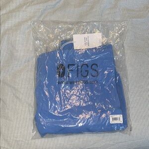 Figs High Waisted Yola Scrub Pants size Small Ceil Blue